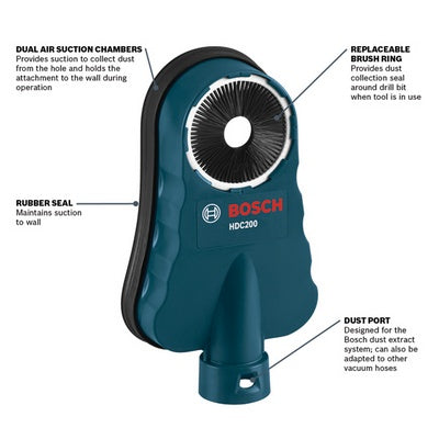 Bosch HDC200 Sds-Max® Drilling Dust Collection Attachment