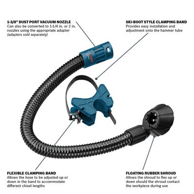 Bosch HDC400 1-1/8" Hex Dust Collection Attachment