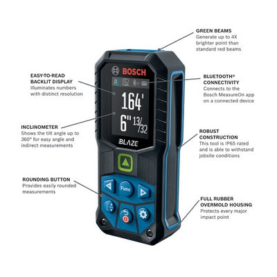 Bosch GLM165-40 Blaze Pro 165Ft Laser Measure