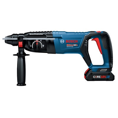 Bosch GBH18V-26DK15 18V Ec Brushless Sds-Plus® Bulldog 1 In. Rotary Hammer Kit With (1) Core18V 4.0 Ah Compact Battery