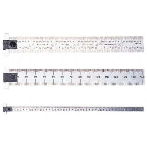 PEC Tools 7305-H12 12³ Narrow Adjustable Hook Rule