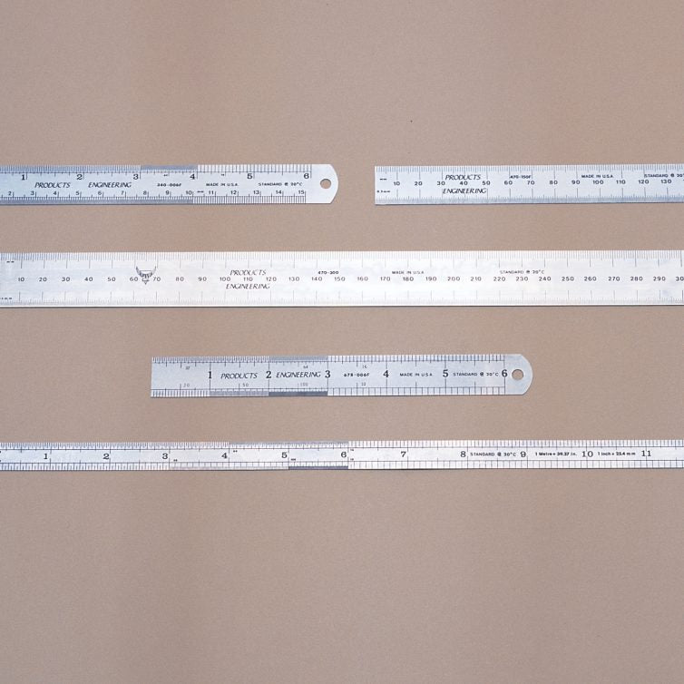 PEC Tools 470-150F 150mm Rigid Round End Rule