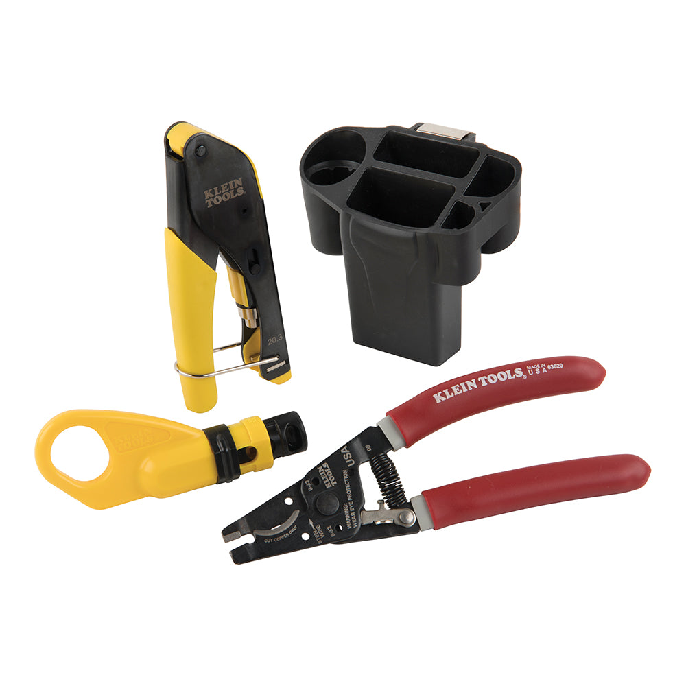 Klein Tools VDV011-852 Coax Cable Installation Kit with Hip Pouch