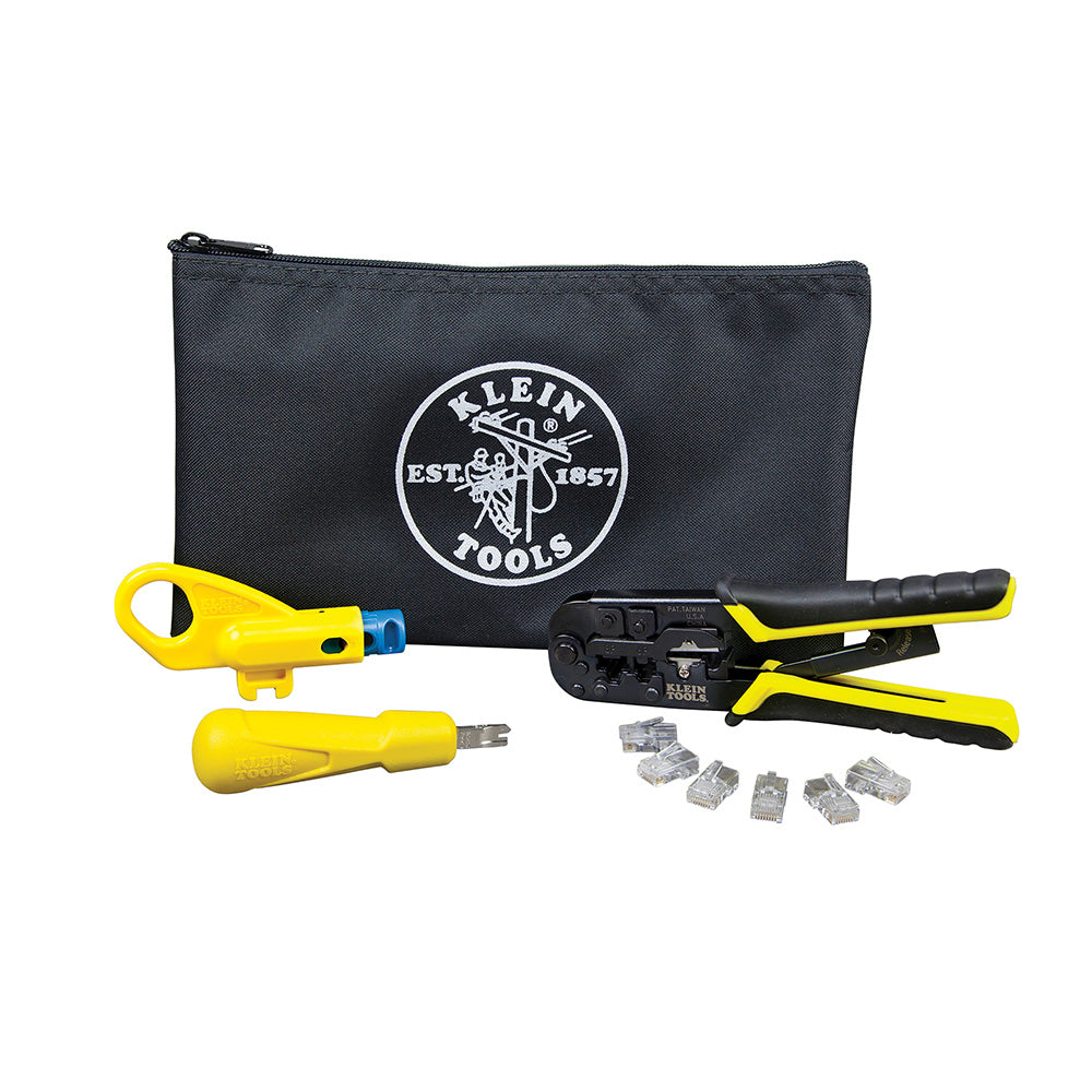 Klein Tools VDV026-212 Twisted Pair Installation Kit With Zipper Pouch