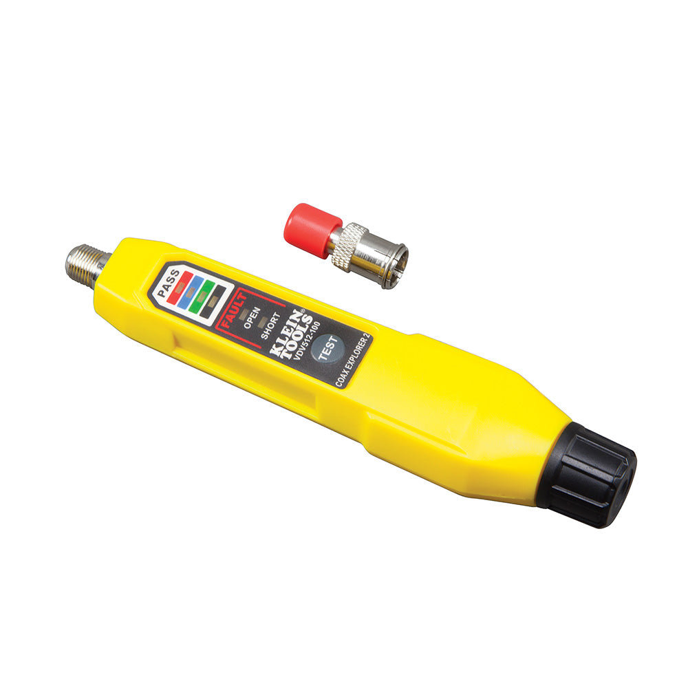 Klein Tools VDV512-100 Cable Tester, Coax Explorer® 2 Tester with Batteries and Red Remote