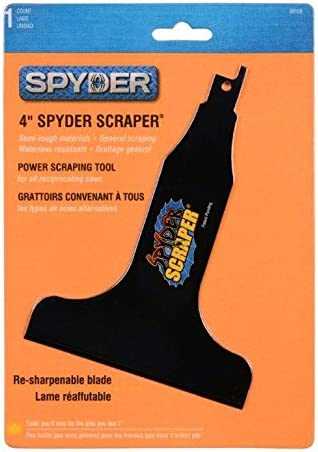 Spyder 108 Scraper 4" Packaged - With Barcode Printed On Back