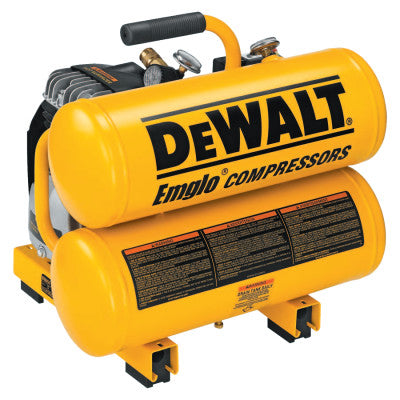 Dewalt D55151 Air Compressor 2 Hp 4 Gal Hand Carry Twin Tank