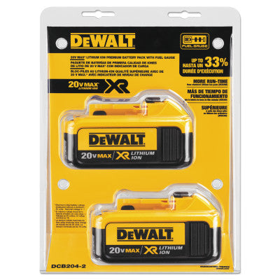 Dewalt DCB204-2 20V Max 4.0 Ah Li-Ion Battery 2-Pk