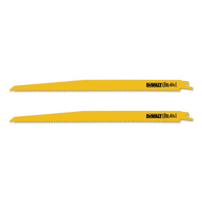 Dewalt DW4804-2 12" 6Tpi Taper Back Bimetal Reciprocating Saw Bl (10 Ea)