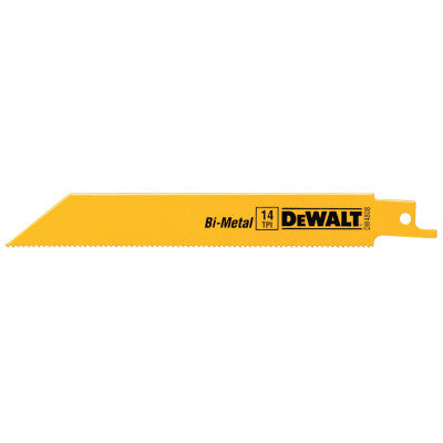 Dewalt DW4813-2 6" 24Tpi Straight Back Bimetal Recipro. Saw Blad (10 Ea)