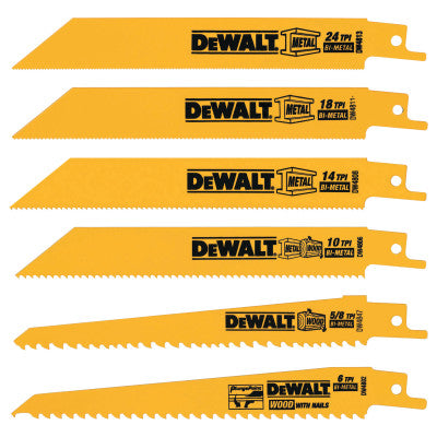 Dewalt DW4856 6Pc. Metal/Wood Reciproc