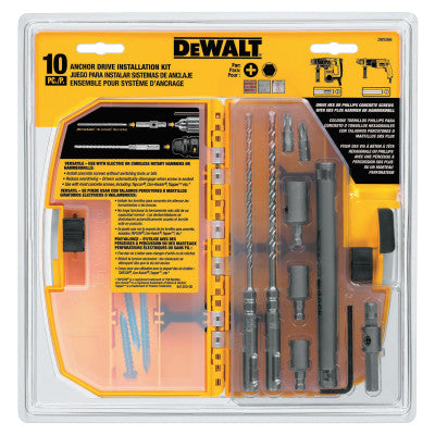 Dewalt DW5366 10 Pc. Anchor Drive Installation Kit