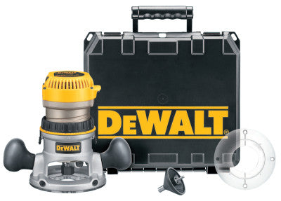 Dewalt DW618K 2-1/4 Hp Electronic Vs Fixed Base Router Kit