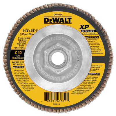 Dewalt DW8254 Flap Dsc T27 4.5X5/8-11Z40 (5 Ea)