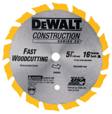 Dewalt DW9055 5-3/8" 16T Carbide Cordl (5 Ea)