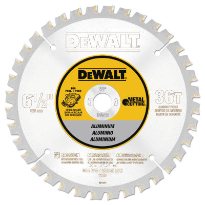 Dewalt DW9152 6-1/2In 36T Alum Metal Cutt 5/8In Arbor (1 Ea)