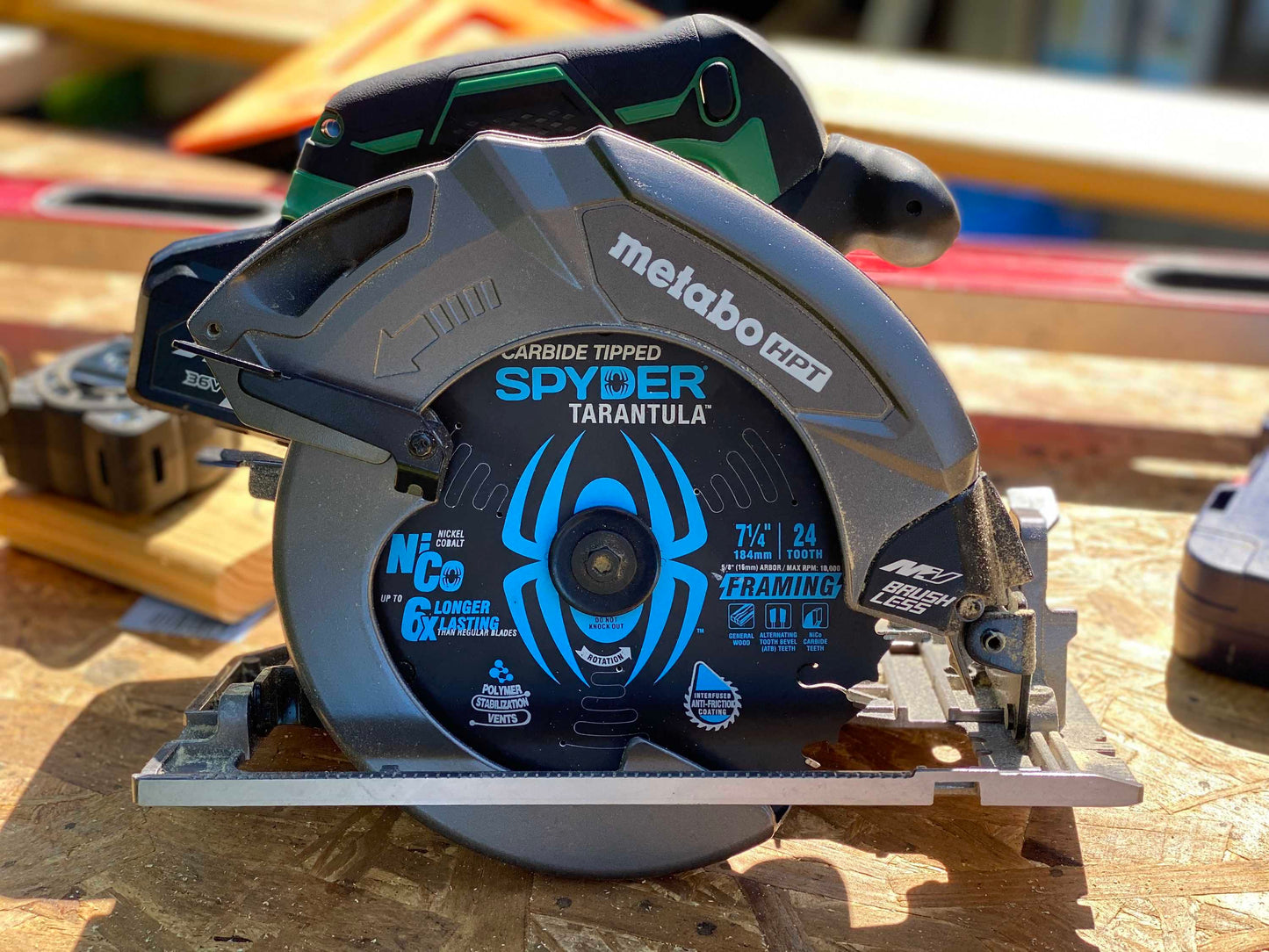 Spyder 13031 Spyder Framing 8-1/4-In 24-Tooth Rough Finish Tungsten Carbide-Tipped Steel Circular Saw Blade