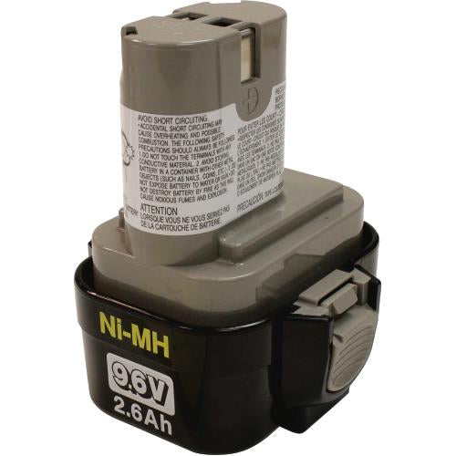 Makita 193156-7 9.6V Ni‑MH 2.6Ah Battery 9134, Pod Style