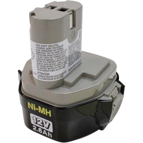 Makita 193157-5 12V Ni‘MH 2.6Ah Battery, Pod Style