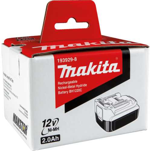 Makita 193929-8 12V Makstar Ni‑MH 2.0Ah Battery BH1220C