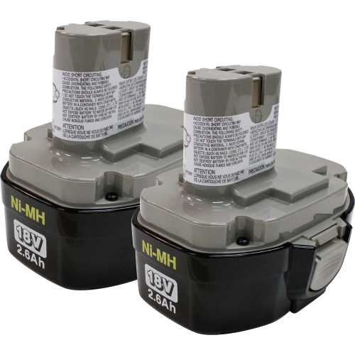 Makita 194158-6 18V Ni‑MH 2.6Ah Battery 1834, Pod Style, 2/pk