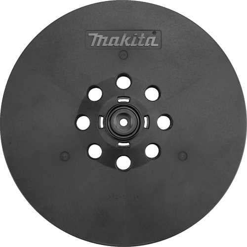 Makita 199938-5 9" Round Sanding Backing Pad, Hook & Loop, Hard, XLS01