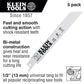Klein Tools 31734 Reciprocating Saw Blades, 24 Tpi, 6-Inch, 5-Pack