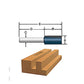 Bosch 85613MC 1/4 In. X 1 In. Carbide-Tipped Double-Flute Straight Router Bit