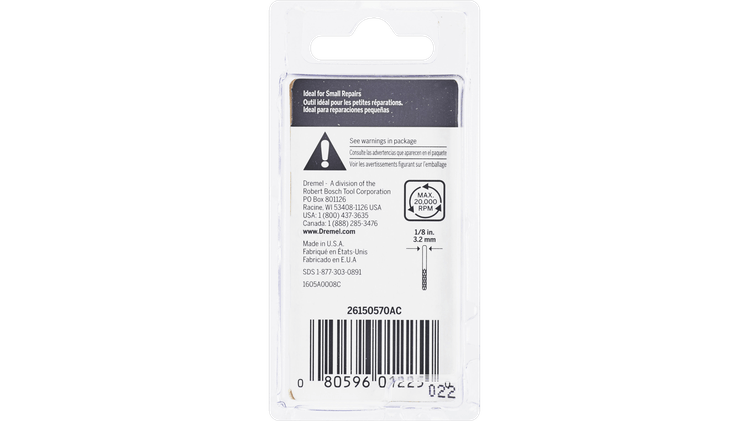Bosch 570 Carbide Grout Removal Bit, 1/8" Dia.