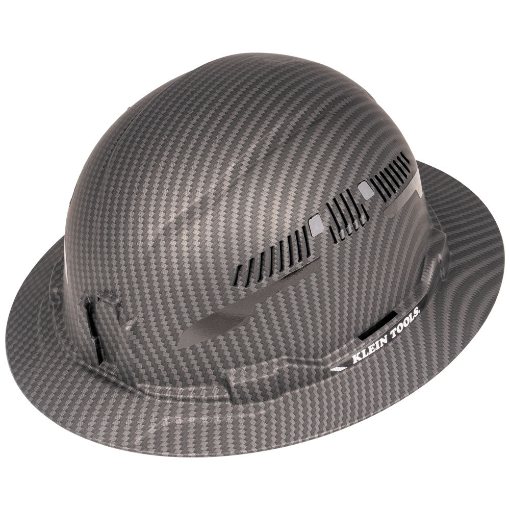 Klein Tools 60626 Hard Hat, Premium KARBN Pattern, Vented Full Brim, C ...