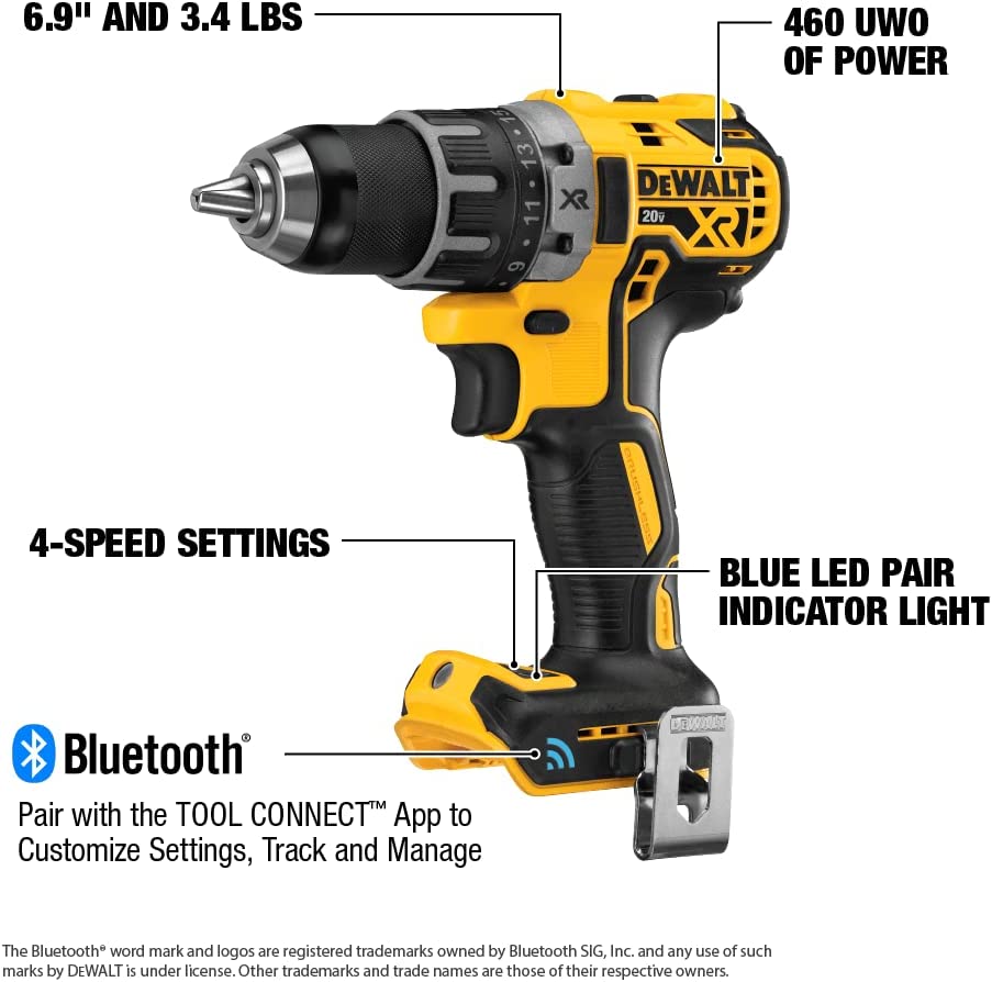 Dewalt DCD792B 20V Max* Xr® Tool Connect Compact Drill/Driver (Tool Only)