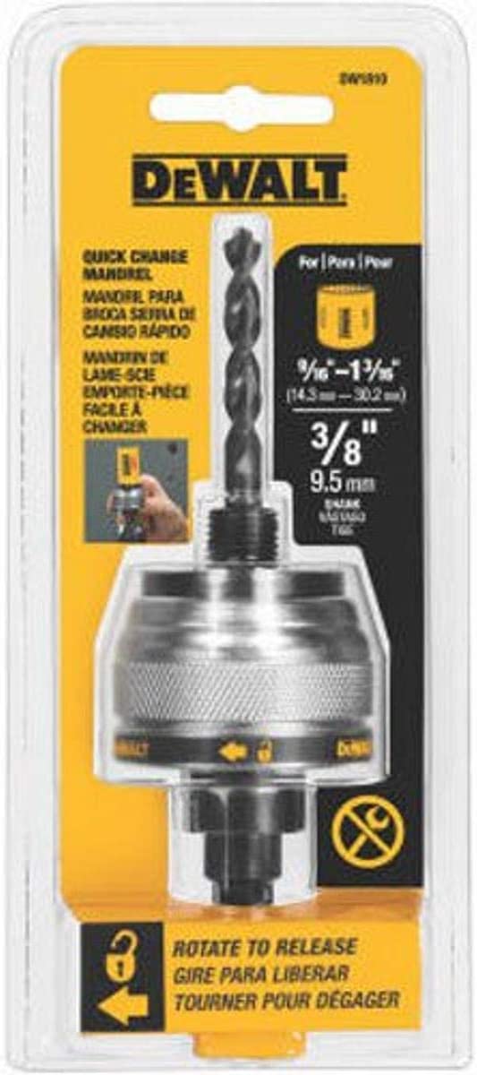 Dewalt DW1810 3/8" Quick Change Mandrel (9/16" To 1-3/16" ) (1 Ea)