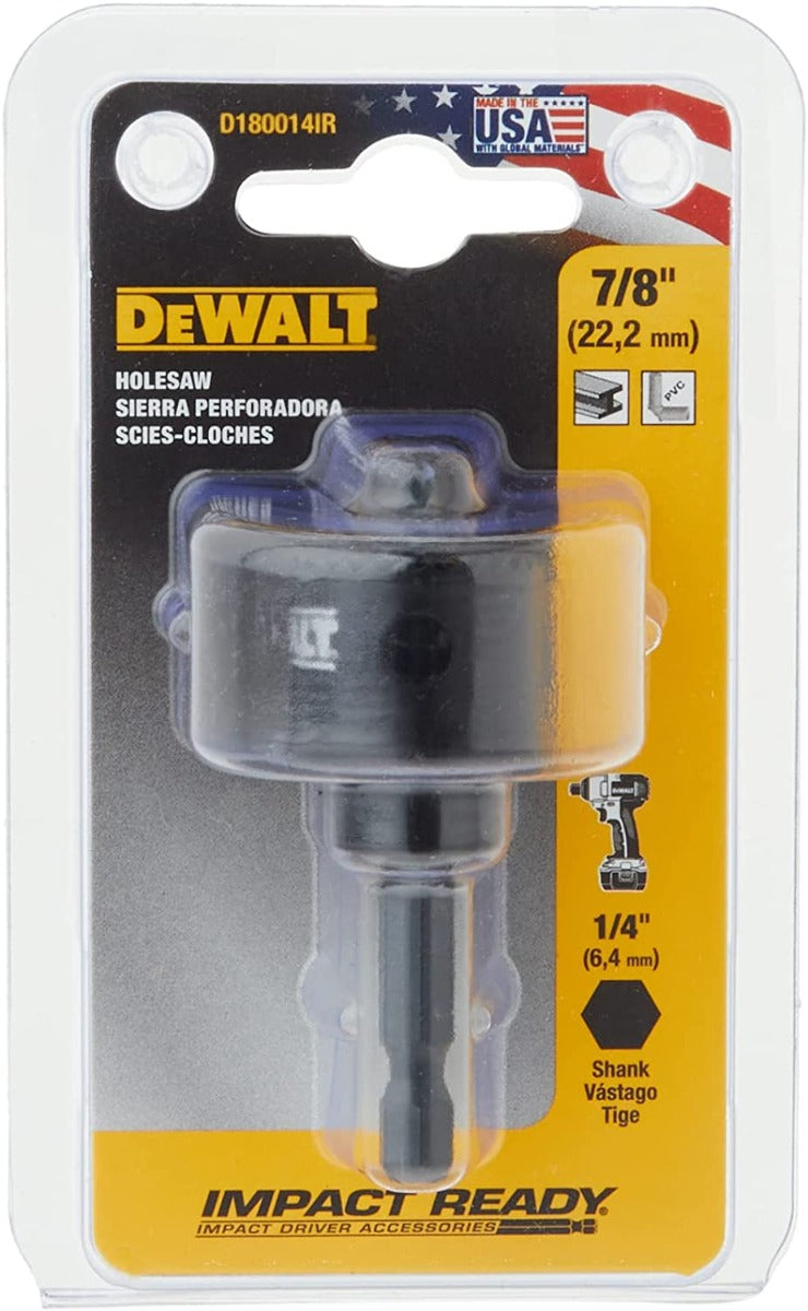 Dewalt D180014IR 7/8" (22Mm) Impact Readyhole Saw