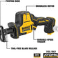 Dewalt DCS369B Atomic Compact Series 20V Max* Brushless One-Handed Cordless Reciprocating Saw (Bare Tool)