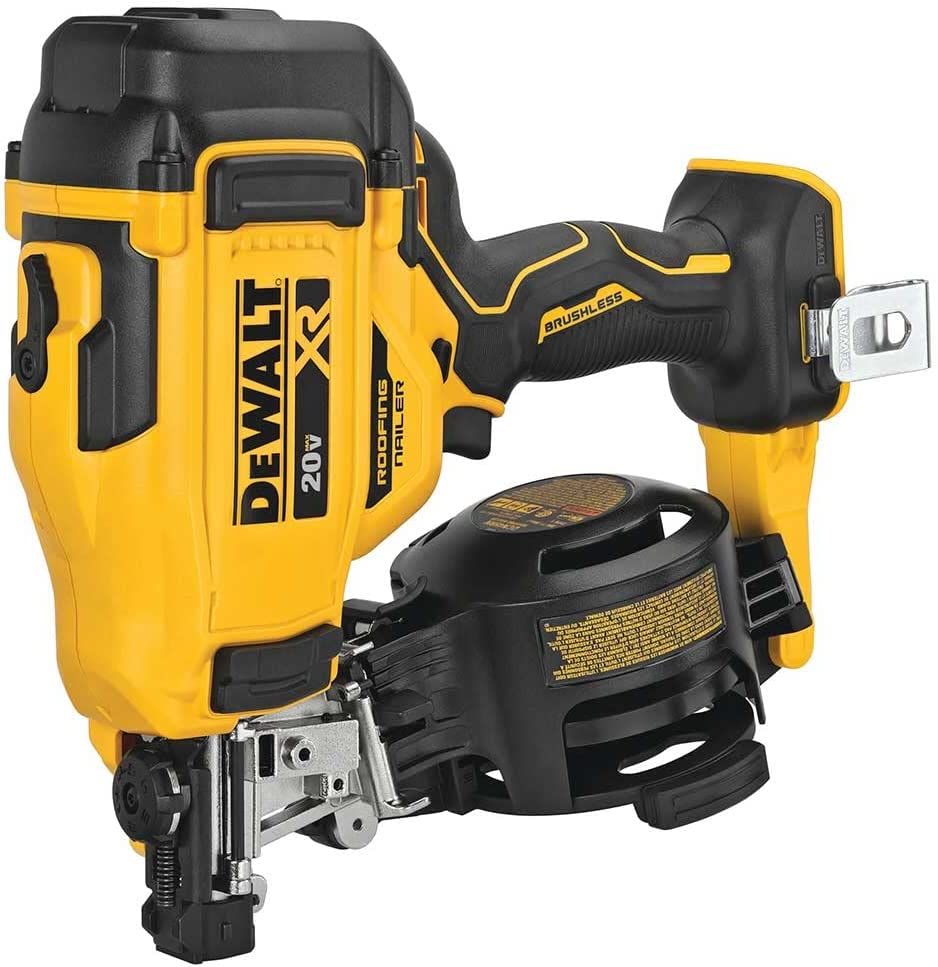 Dewalt DCN45RNB 20V Max* 15° Cordless Coil Roofing Nailer