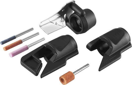 Bosch A679-02 Sharpening Kit- Lawn Mower, Garden Tool Sharpener, And Chain Saw Sharpening Attachment Combo