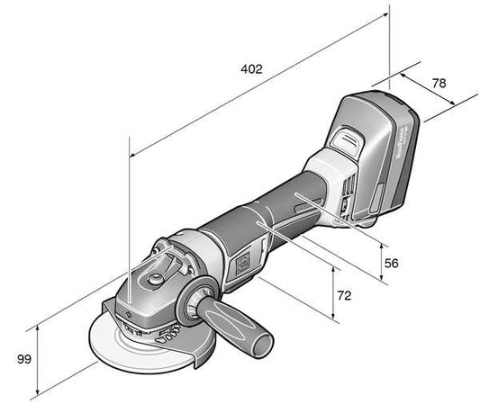 Fein 71200361090 Cordl.Angle Grinderccg18-115Blpd/N09 18V