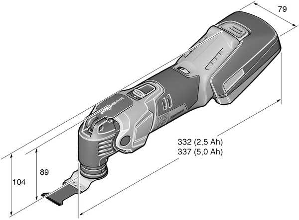 Fein 71293361090 Amm 500 Plus Top N09 Set 18V 120V