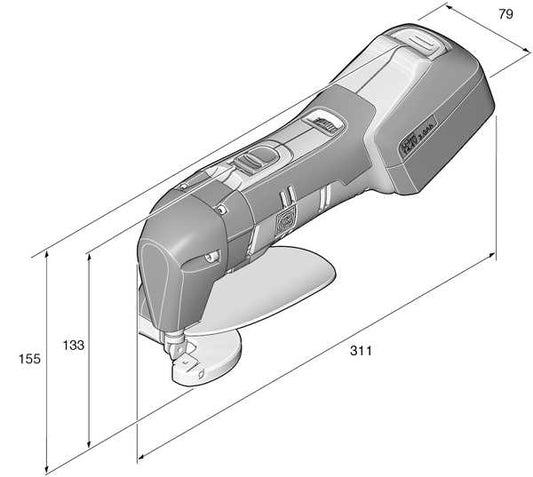 Fein 71300462090 Cordl.Sheet M.Shear_Abls 18-1.6E/