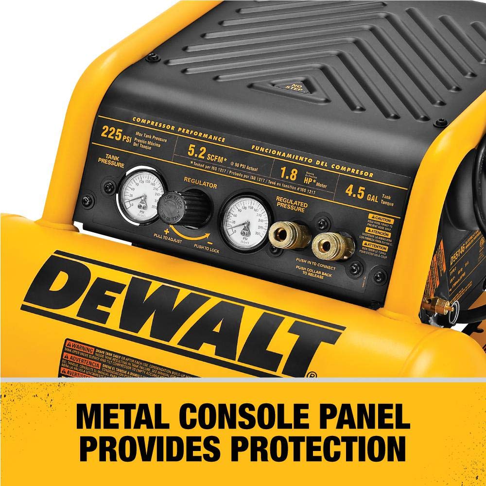 Dewalt D55146 Heavy Duty 200 Pis 4.5 Gallon Electric Air Compr