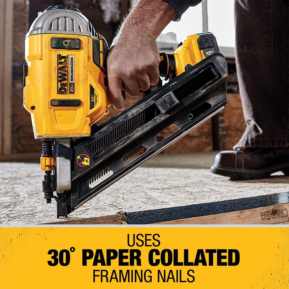 Dewalt DCN692M1 20V Max* Cordless 30° Paper Collated Framing Nailer Kit