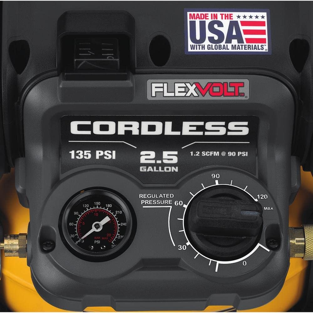 Dewalt DCC2560T1 Flexvolt® 60V Max* 2.5 Gallon Cordless Air Compressor Kit