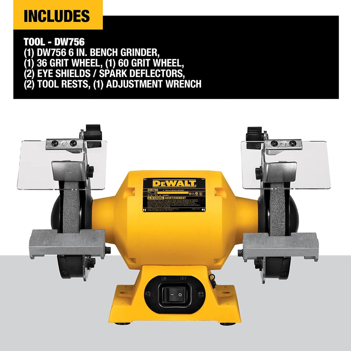 Dewalt DW756 6" 5/8Hp Bench Grinder