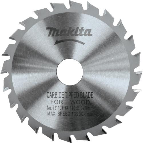 Makita 721107-6A 4‑3/8" 24T Carbide‑Tipped Circular Saw Blade, General Purpose