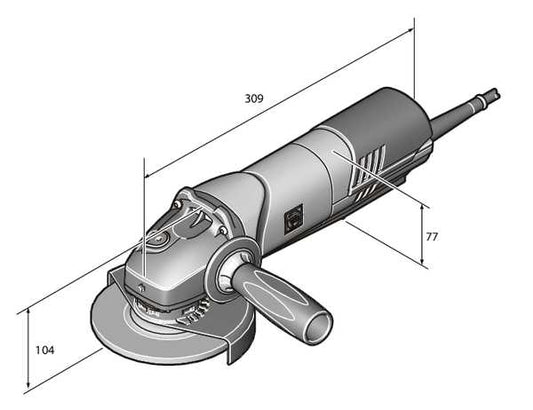 Fein 72226060120 Angle Grinder_Cg10-115Pde/N12 120V60H