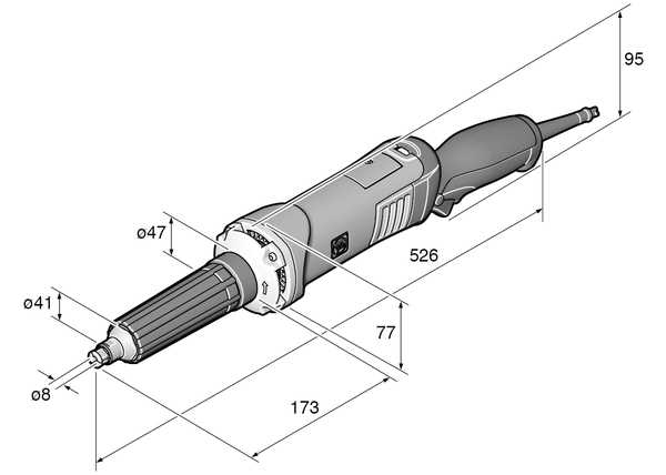 Fein 72232260090 Hand Grinder Gsz11-320Perl/N09 120V60H