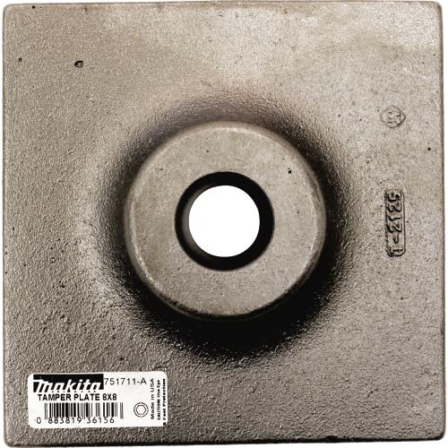 Makita 751711-A 8" x 8" Tamper Plate, 1‑1/8" Hex