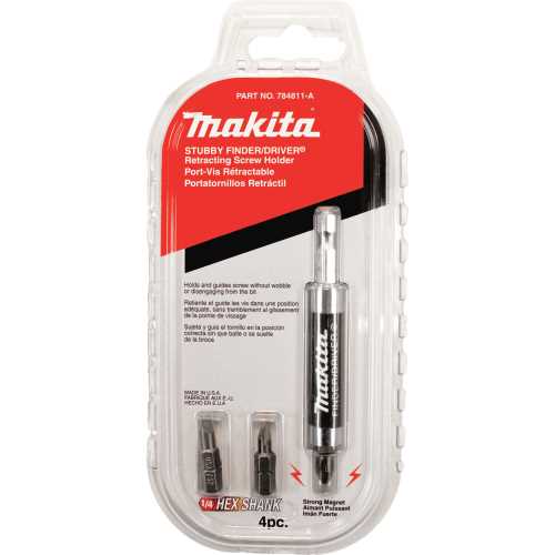 Makita 784811-A 4 Pc. Stubby Finder/Driver Set