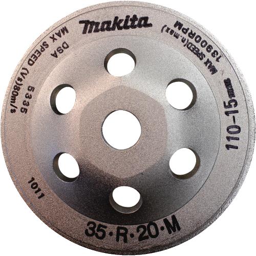 Makita 792289-1 4‑3/8" Diamond Cup Wheel, Continuous Rim