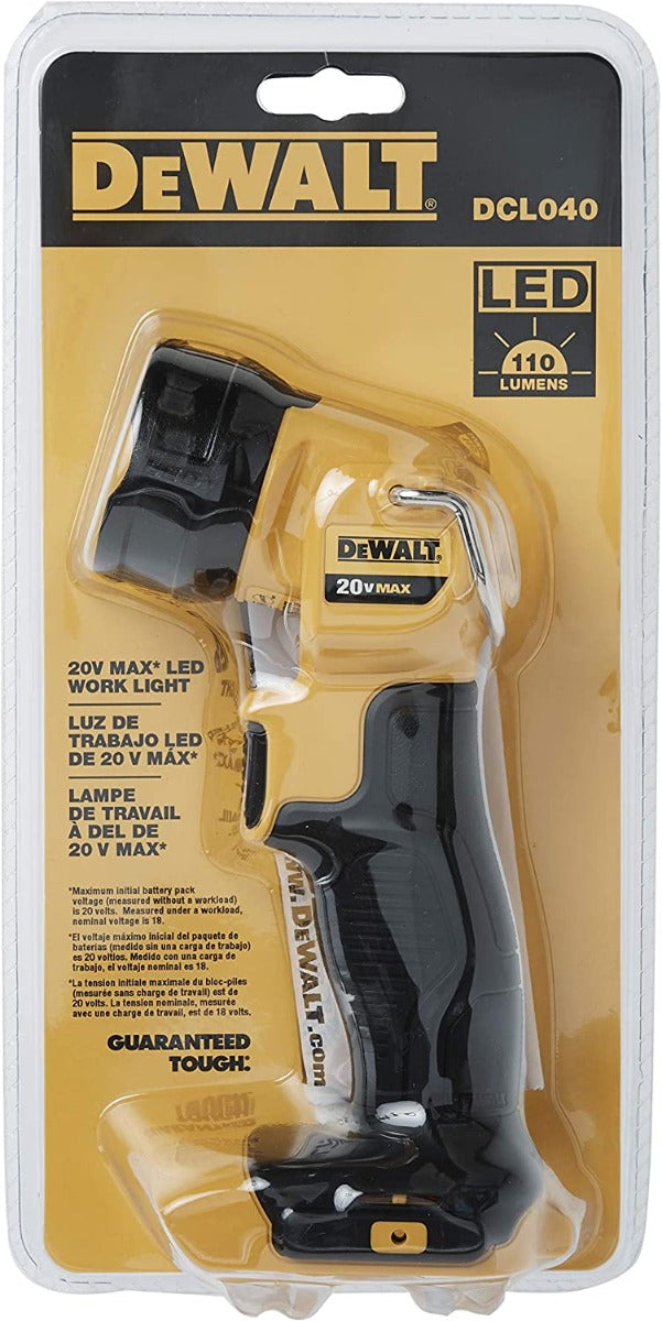 Dewalt DCL040 20V Max* Led Cordless Work Lights, Tool Only